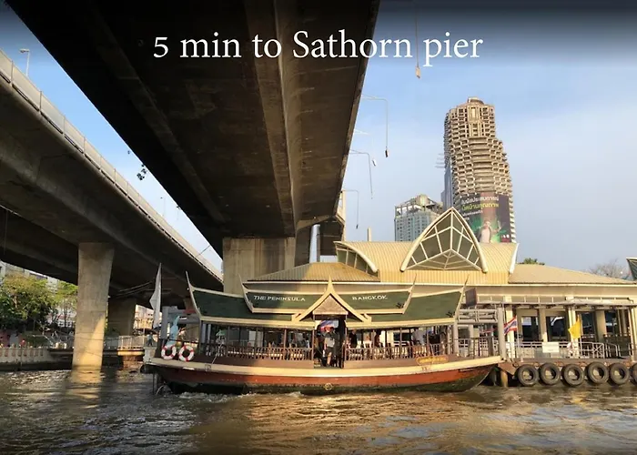 度假居 Bangrak House 200 Meters Near Bts Saphantaksin In